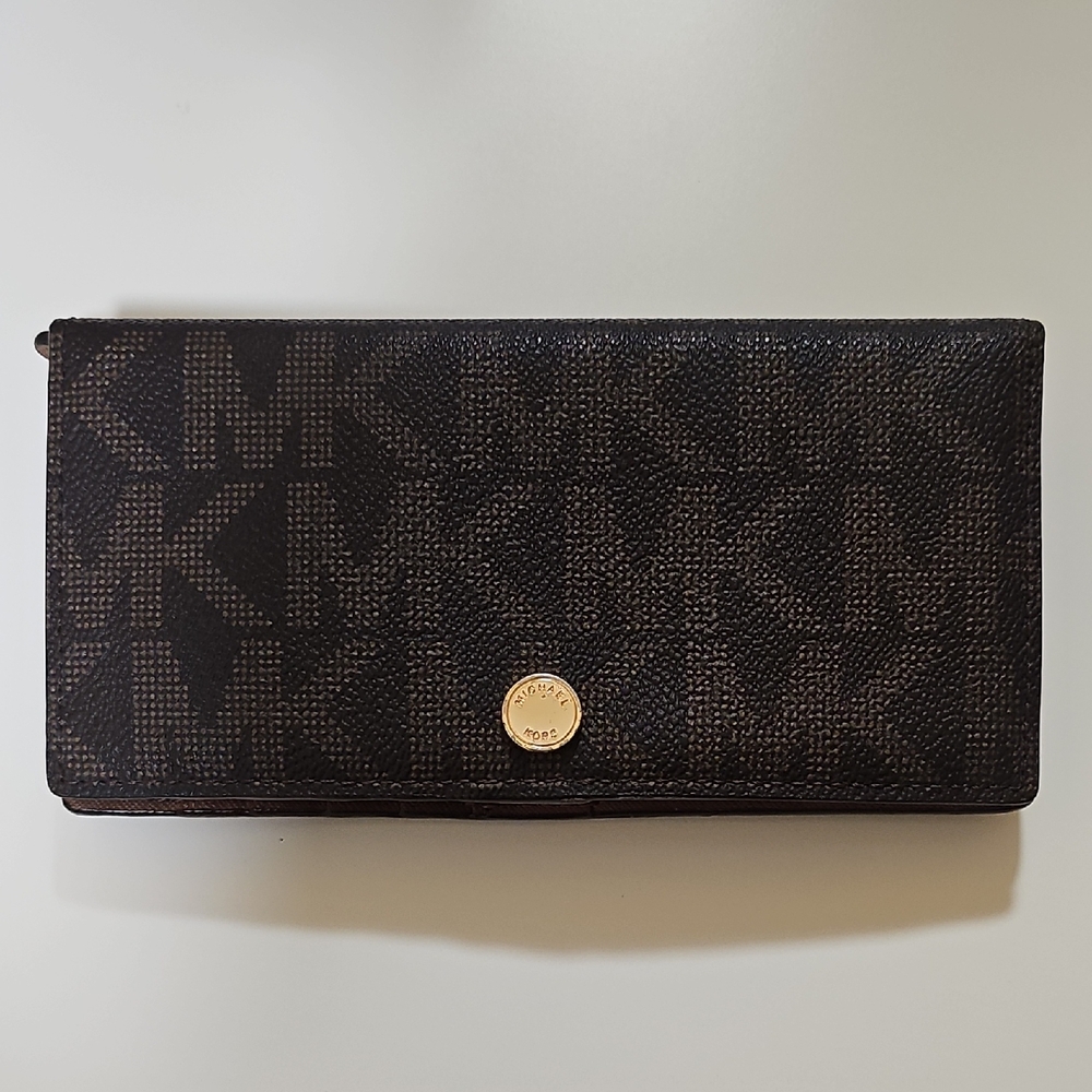Michael Kors Dark Brown Signature Wallet